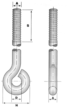 Eye Rod-Formed (Sling Rod)