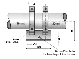 Bolt On T Bar Support (Skids)